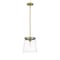 Z-Lite Callista 1 Light Pendant, Rubbed Brass & Clear 3032P10-RB - alternate 5